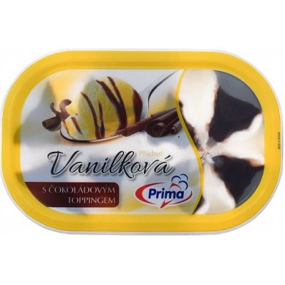 Prima Vanilka s čokoládovým toppingom 900 ml