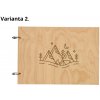 Dřevěné Fotoalbum na Šířku A4 Motiv Hory Výběr Variant Varianta: Varianta 2