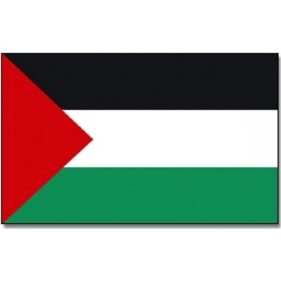 Vlajka Palestína 30 x 45 cm na tyčke