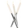 Philippi Svietnik na kónickú sviečku PERPLEX 17,5 cm, strieborná