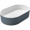 Sapho THIN umývadlo na dosku, Rockstone, 55x35cm, siena/biela mat WN205-42