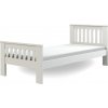 Wilsondo Drevená jednolôžková posteľ 90x200 s roštom Laura - biela