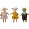Plyšové hračky Animal friends ovca, zajačik a žaba 3 ks