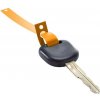 Plastové visačky na kľúče s pútkom 9219-00108-N - oranžové