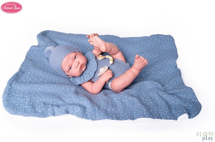 Antonio Juan 80219 SWEET REBORN NACIDO realistická miminko s celovinylovým tělem 42 cm