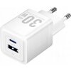 Nabíjačka, Vention, FEQW0-EU, USB-C, USB-A, 30W/30W, GaN (biela)