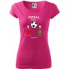 Futbal volá - Dámske tričko Pure - M ( Purpurová )