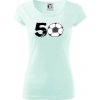 Futbal okrúhle narodeniny 50 - Dámske tričko Pure - S ( Frost )