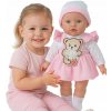 Bábika bábätko 40 cm spieva, hovorí po poľsky, ružové šaty, 3+, darček