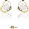 CUTIE zlaté náušnice srdcia C1604 CUC1604-30-X-X-1+2