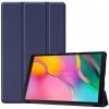 SES 2v1 Smart flip cover + zadný plastový ochranný kryt pre Samsung Galaxy Tab A 10.1 2019 (T515) - modrý 6131
