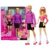 BARBIE SET BÁBIKA BARBIE A KEN NA KOLIESKOVÝCH KORČULIACH 65. VÝROČIE + PRÍSLUŠENSTVO MATTEL
