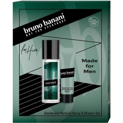 Bruno Banani Made for Men deo natural sprej 75 ml + sprchový gél 50 ml