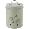 ORION 127908 Greenish skladovacia dóza na cibuľu plechová 13 cm