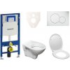 Cenovo zvýhodnený závesný WC set Geberit do ľahkých stien / predstenová montáž + WC S-Line S-line Pro 111.300.00.5ND1