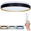 Stropnica LED 380mm 48W 3-6500K CCT+DO 3360lm IP20 čierno-zlatá SOLIGHT WO8013 Cala