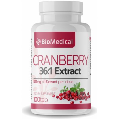 Cranberry Extract brusnicový extrakt 100 tabliet