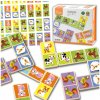 Viga Toys VIGA Vzdelávacie drevené domino Farma hra 28 kusov Montessori