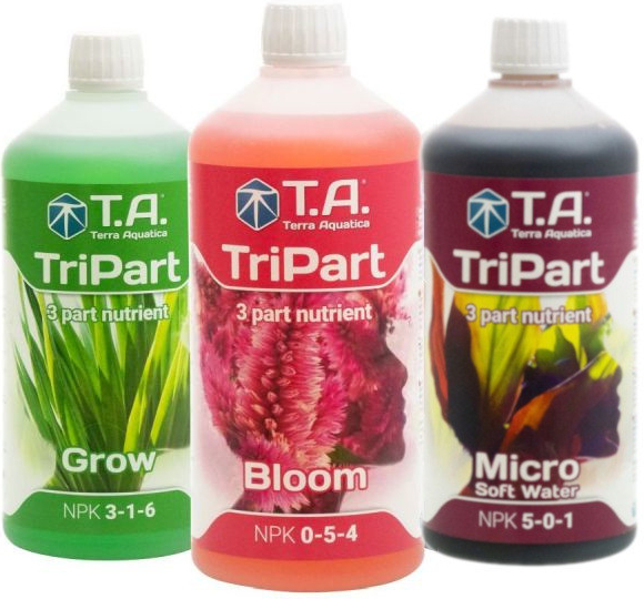 Terra Aquatica TriPart Grow-Bloom-Micro Soft Water 3 x 1 l