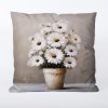 Takoy Obliečka na vankúš 45x45 nepremokavý polyester biele margaréty-HT-00322 | 45 x 45 cm