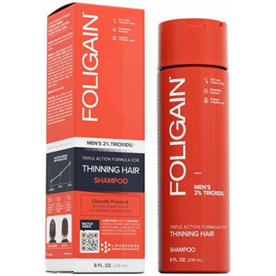 Foligain Triple Action Men's Shampoo Šampón proti padaniu vlasov 236 ml