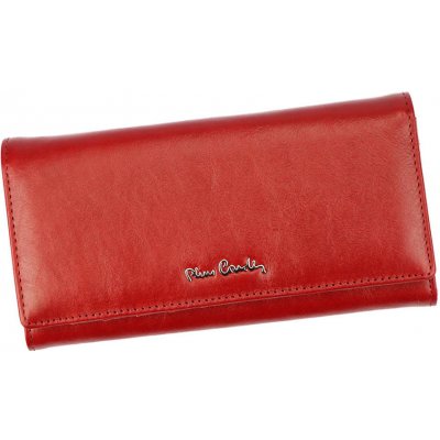 Pierre Cardin dámska kožená peňaženka s mincovníkom na sponu červená