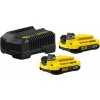 Stanley SFMCB12D2 FatMax Štartovacia sada V20 2x2,0Ah (2 batérie + nabíjačka)