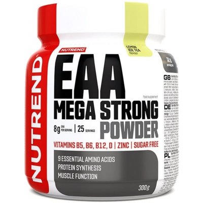 Aminokyseliny Nutrend EAA MEGA STRONG POWDER, 300 g, ľadový čaj citrón (8594073171306)
