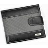Pánska peňaženka Loren N992L-DDG z čiernej hovädzej kože 13 x 10,8 x 2,2 cm