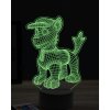 Beling 3D lampa, paw patrol rocky, 7 farebná OR29