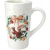 Vianočný porcelánový hrnček Veverkin veniec, 550 ml