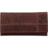 Dámska kožená brúsená peňaženka vínová - Tomas Farbe vínová