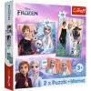 Trefl - Puzzle 2v1 Frozen + pexeso - 1-39 dielov