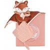 Doudou et Compagnie Paris Doudou Darčeková sada líška Mina s úchytom na cumlík 20 cm