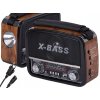 Retro rádio WAXIBA XB-471URT – imitácia mahagónu
