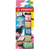 STABILO BOSS MINI by Snooze One zvýrazňovač 6 kusov Hrot dláta Čierna, Modrá, Zelená, Oranžová, Ruže, Žltá (07/06-30)
