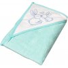 TEGA BABY Detská osuška s kapucňou Zajačik 100x100 - Mint
