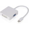 SES 3v1 Redukcia Mini DisplayPort (Thunderbolt) na HDMI, VGA a DVI pre Apple Macbook 7505