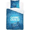 Posteľné obliečky Game Over blue