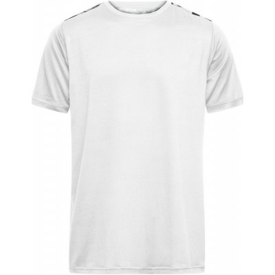 James & Nicholson pánske športové tričko JN524 bílé černě potištěné