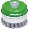 PROTECO kefa hrnčeková vrkočová 80mm*M14*2 Fe 0,5mm NEREZ 10.233-080-NER