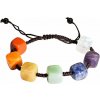 Nefertitis Čakrový náramok šnúrkový sťahovací Kocky NF47199 - obvod cca 18 až 25 cm