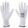 Extol Premium rukavice z polyesteru polomáčené v PU, bílé 8856630