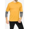 Cyklistické tričko Patagonia Merino 3/4 Sleeve Bike Jersey - golden caramel