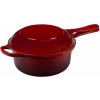 Le Creuset - Liatinový hrniec 2v1 okrúhly s pokrievkou 22 cm/2,3 l červený