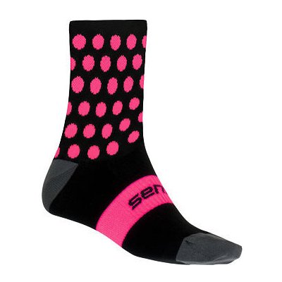 Sensor ponožky DOTS NEW černo/růžové