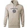 Kapitán kormidlo - Mikina pánska Cape s kapucňou - 3XL ( Ľadovo sivá )