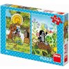 Dino Puzzle 2x48 Krtko v lese