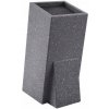 Stojan na nože Orion 24 cm sivý, drevo