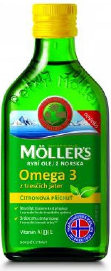 Möller's Omega 3 rybí olej citrón 250 ml od 9,99 € - Heureka.sk